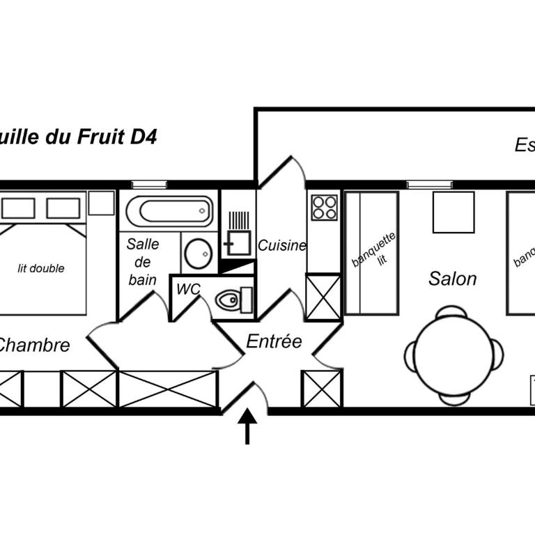 Charmant 2 pièces rénové avec balcon sud, animaux acceptés - FR-1-182-58 - Appartement (4 Adultes) - 3
