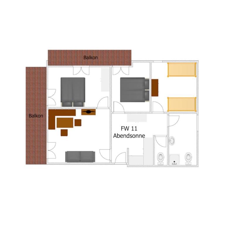 Ferienwohnungen Hotel Garni Dörflerwirt - Apartamento de 3 dormitorios - 6