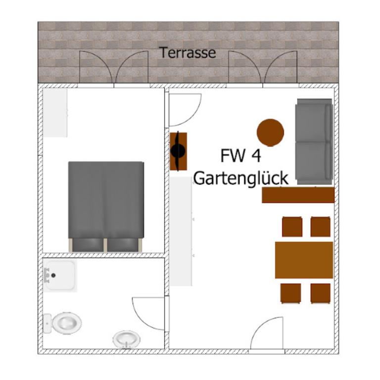 Ferienwohnungen Hotel Garni Dörflerwirt - Apartamento con terraza - 10