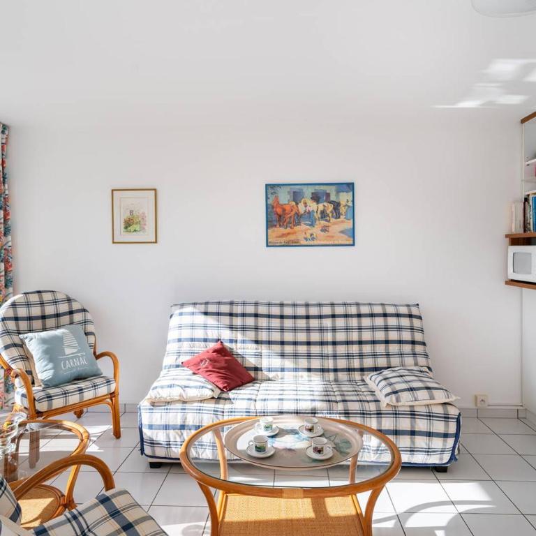 Carnac: Appartement 3P avec Piscine Chauffée, Terrasse et Parking, à 1 km de la Plage - FR-1-477-245 - Appartamento - 4