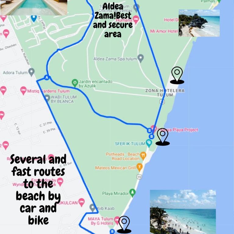 Villa Sorella in Aldea Zama 24Hrs Security, 5min to the beach - Villa - 77