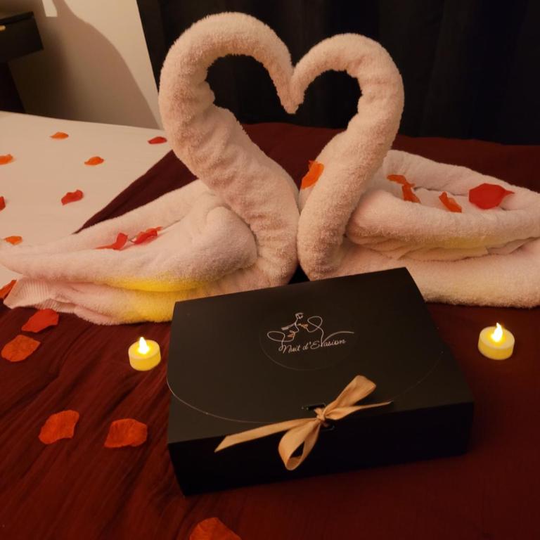 Nuit d'évasion love room avec baignoire balnéo et jardin avec spa - One-Bedroom Apartment - 17