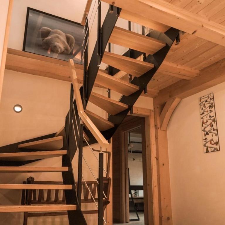Chalet Isabelle Mountain lodge 5 stars 6 bedroom en suite sauna spa inox - Chalet - 71