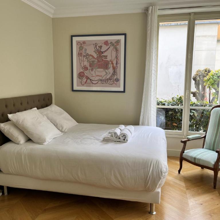 La Villa d'Auteuil, Paris 16 - Chambre Lit Queen-Size - Vue sur Jardin - 32