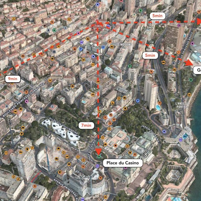 Frontière Monaco, 2 pièces, centre Beausoleil - Appartement 1 Chambre - 14
