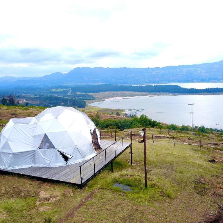Lujoso Glamping MarQua Spa Guatavita Wifi Cocina - Bungalow Deluxe - 26