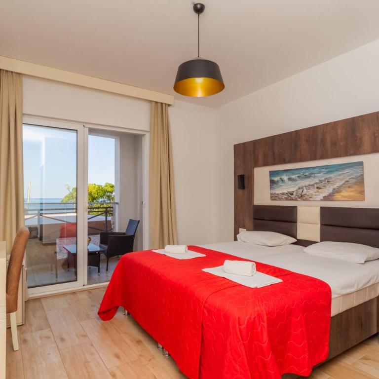 David Lux beach rooms - Deluks Soba sa Bračnim Krevetom/Zasebnim Krevetima i Pogledom na More - 2