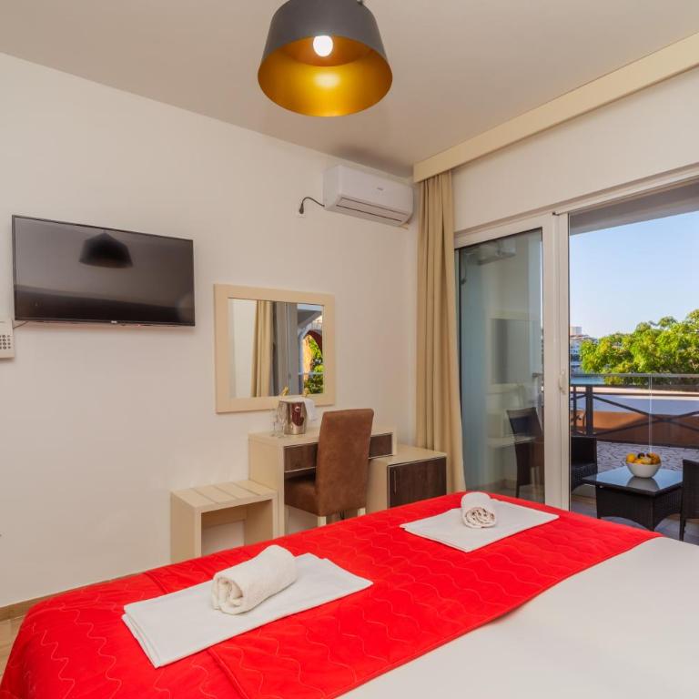 David Lux beach rooms - Deluks Soba sa Bračnim Krevetom/Zasebnim Krevetima i Pogledom na More - 3