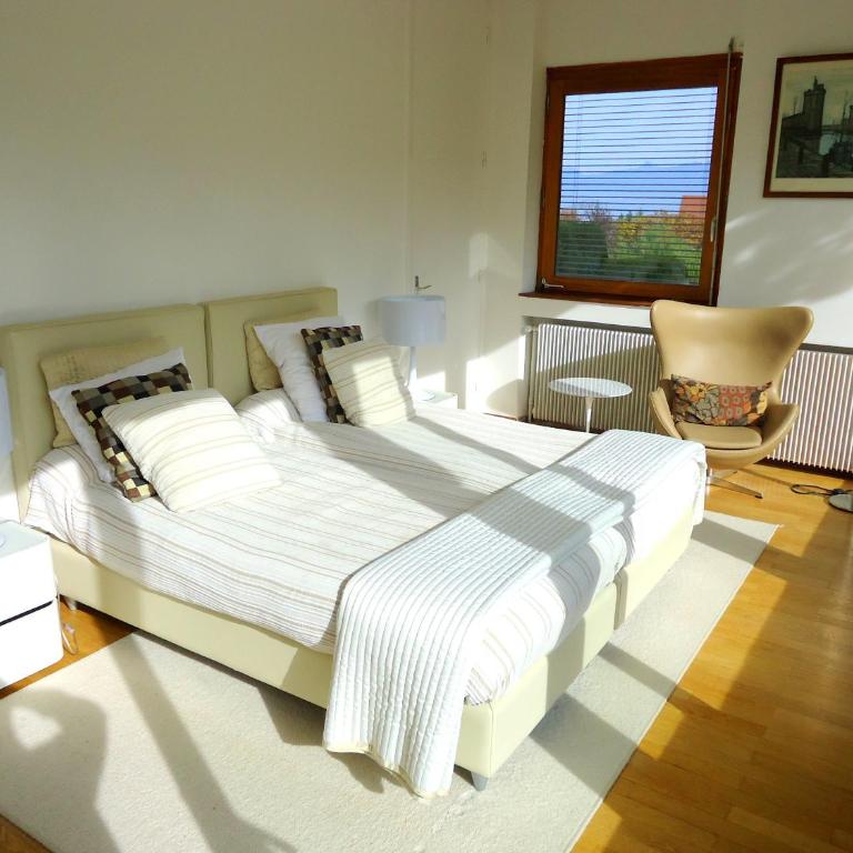 Evian villa with Lake Geneva views in 1960 mid-century modern style - Villa - 31