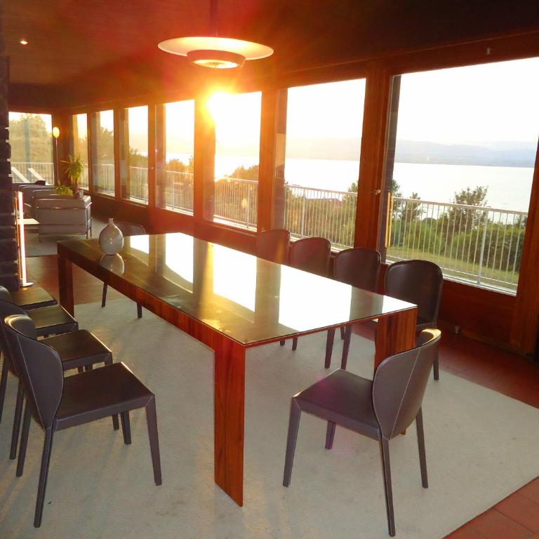 Evian villa with Lake Geneva views in 1960 mid-century modern style - Villa - 9