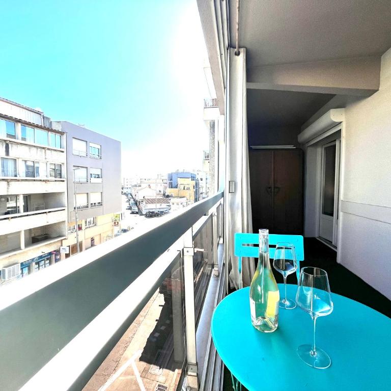 Le Cocon des Flots, Plage à pied et Parking privé - Appartement 1 Chambre Supérieur avec Balcon - 62
