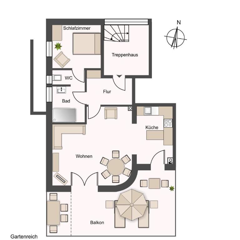 Eldorado - Ferienwohnungen & Suiten - Superior Apartment mit 1 Schlafzimmer - 4