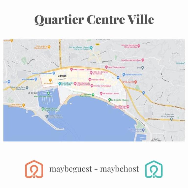 A084-Welcoming apartment in Rue d'Antibes the heart of Cannes - Apartamento - 12