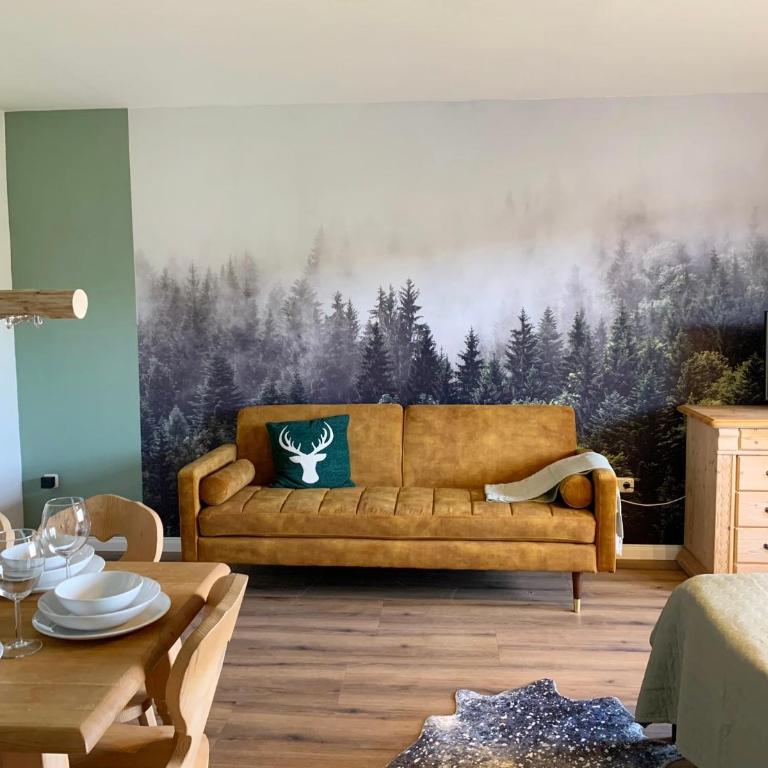 Bergnest Lodge mit Bergblick - Ca 3 min Skilift - Balkon - Garten - 6 Pers - Hund - Luftkurort - nähe Buchenegger Wasserfälle - Eistobel - Bodensee - Apartment mit 1 Schlafzimmer - 1