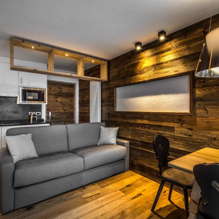 Chalet Prades Dolomiti Lodges - Apartment mit 1 Schlafzimmer und Schlafsofa - 4