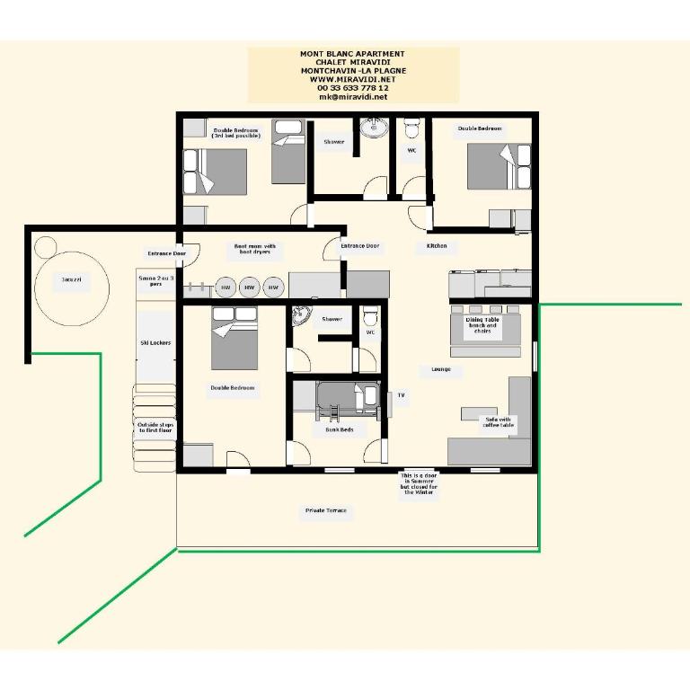 Chalet Miravidi, Montchavin-La Plagne, Jacuzzi & Sauna - Appartement 4 Chambres - Mont Blanc - 38