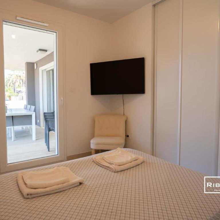 Riboleys - T3 climatisé à 100m de la mer - Appartement 2 Chambres - 13