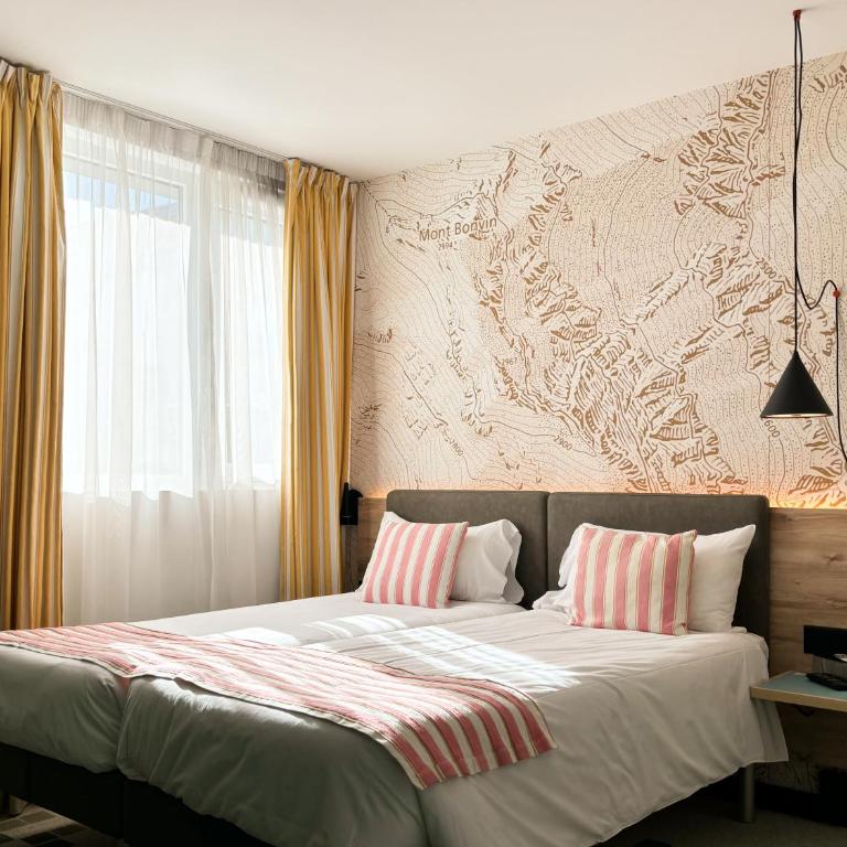 Nonanteneuf appart hōtel Sierre - contactless check-in - Zweibettzimmer - 2