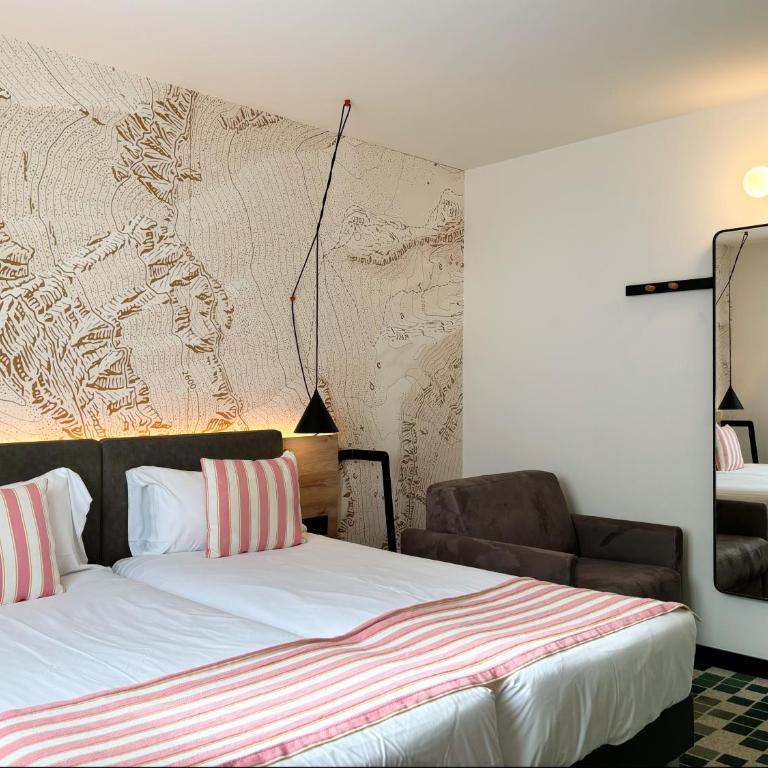Nonanteneuf appart hōtel Sierre - contactless check-in - Zweibettzimmer - 9