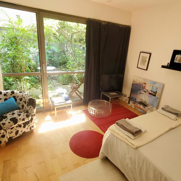Une chambre à Paris 20eme avec un petit jardin - Chambre Double - 2