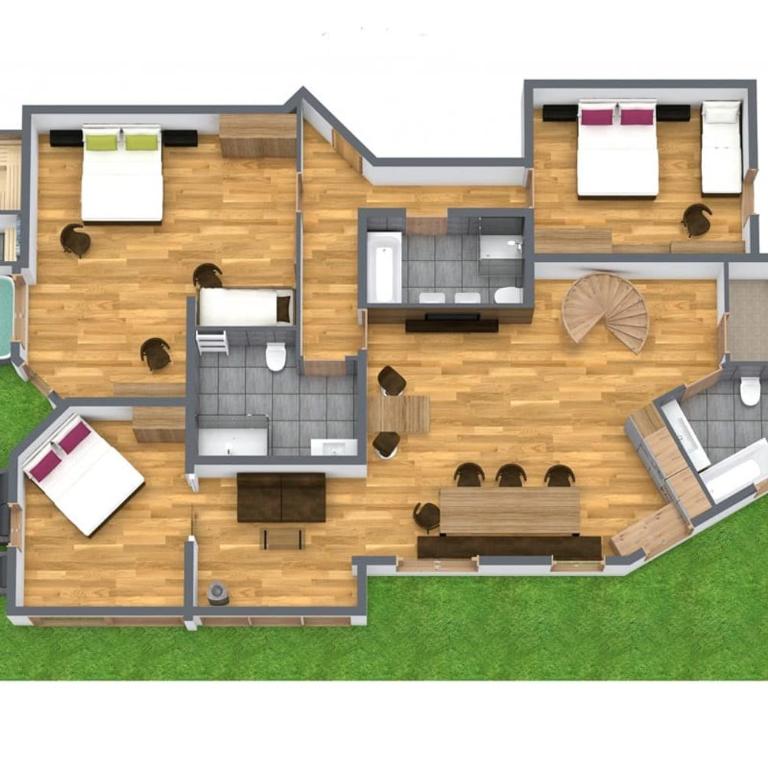 Chalet EDELWEISS - Private Wellness with Whirlpool & Sauna - Maison 5 Chambres - 22