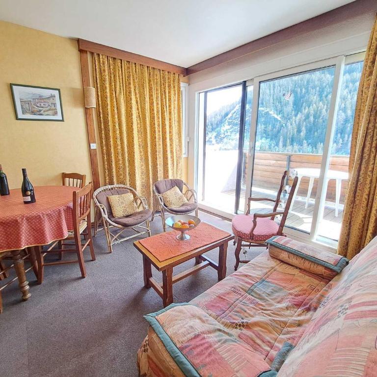 Studio cabine à Pra-Loup avec balcon et vue sur montagne - Studio - 12