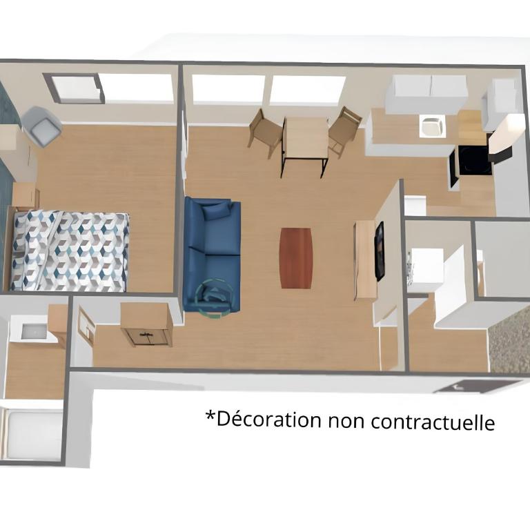 Pinceau, Élégant, spacieux, 2 couchages, proche centre - Appartamento con 1 Camera da Letto - 14