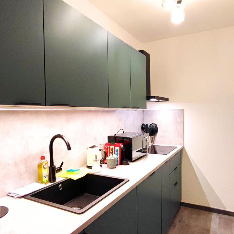 HOMELY STAY Serenity Greens - Stylisch Studio-Apartment with kitchen - 15 min from Central Station-pet friendly - Apartamento - 18