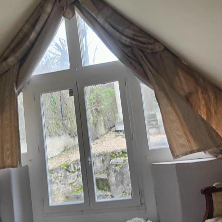 maison d'hôtes prince face au château du clos Luce - Chambre Lit Queen-Size - Vue sur Jardin - 14