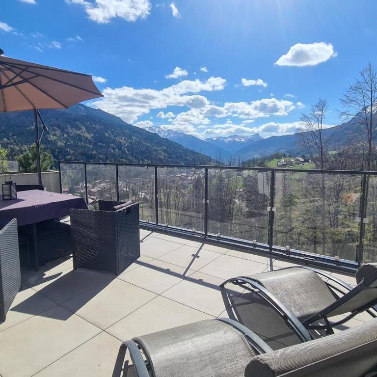 La Terrasse des Aiguilles - Vue montagne, terrasse - AravisTour - Appartement 1 Chambre - 20