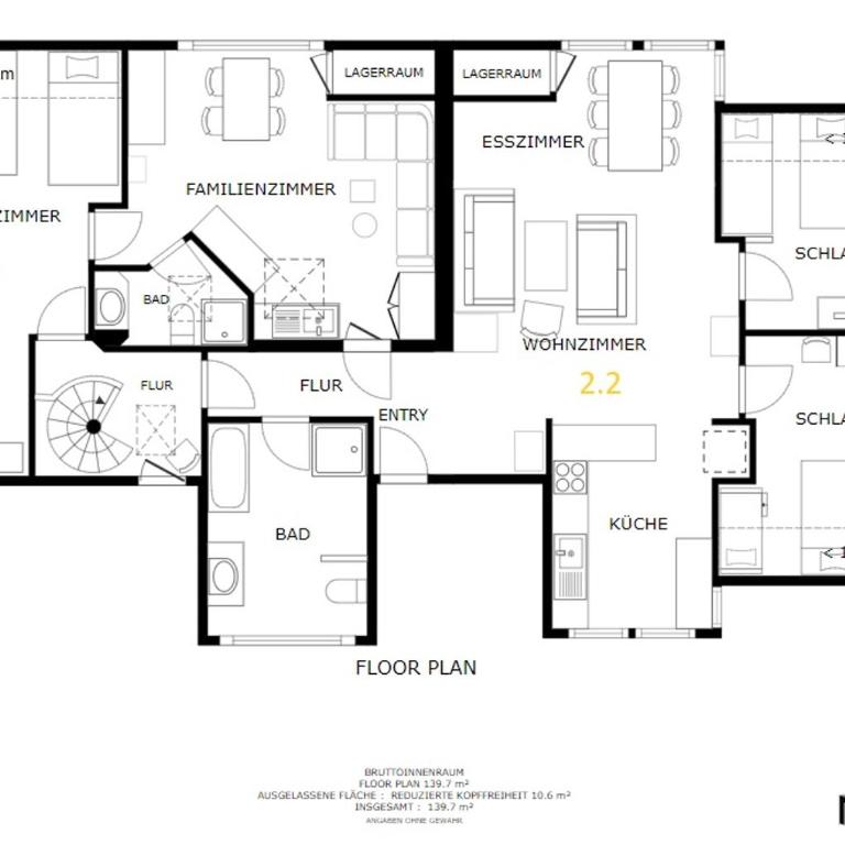 Ferienhaus Blümele - Apartment mit 2 Schlafzimmern - 3