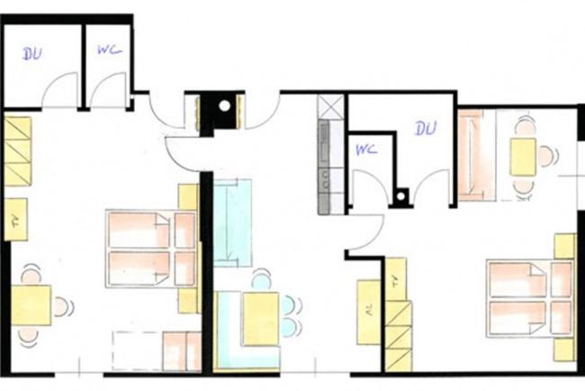Appartements Rabengut - Two-Bedroom Apartment with Balcony - 9