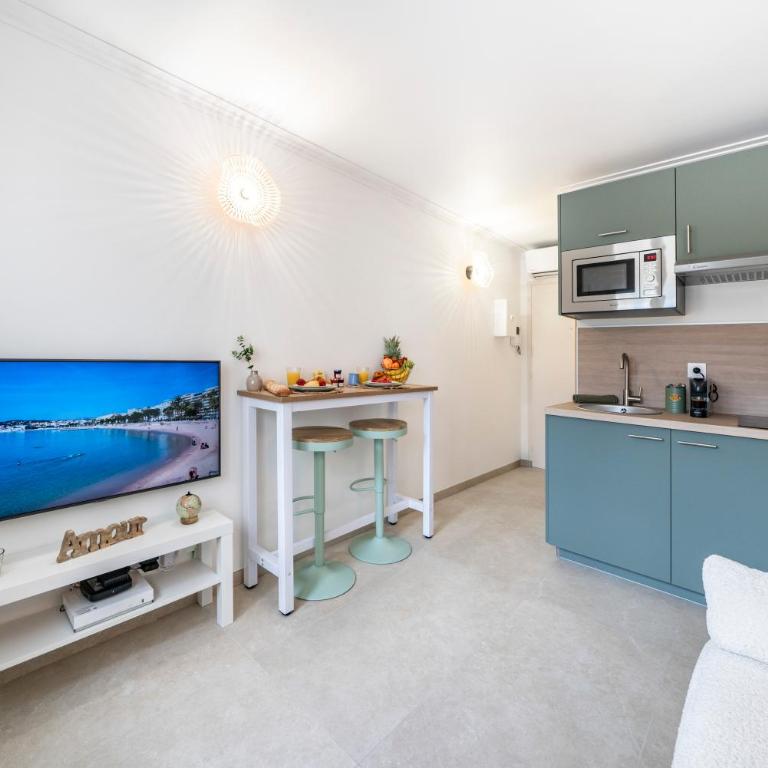 Studio Banane 2 min croisette mitoyen Martinez - Apartamento de 1 dormitorio - 3