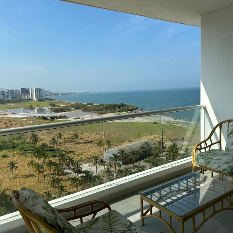 Apartamento con vista espectacular 13 - Pozos Colorados Santa Marta - Two-Bedroom Apartment with Terrace and Sea View - 10