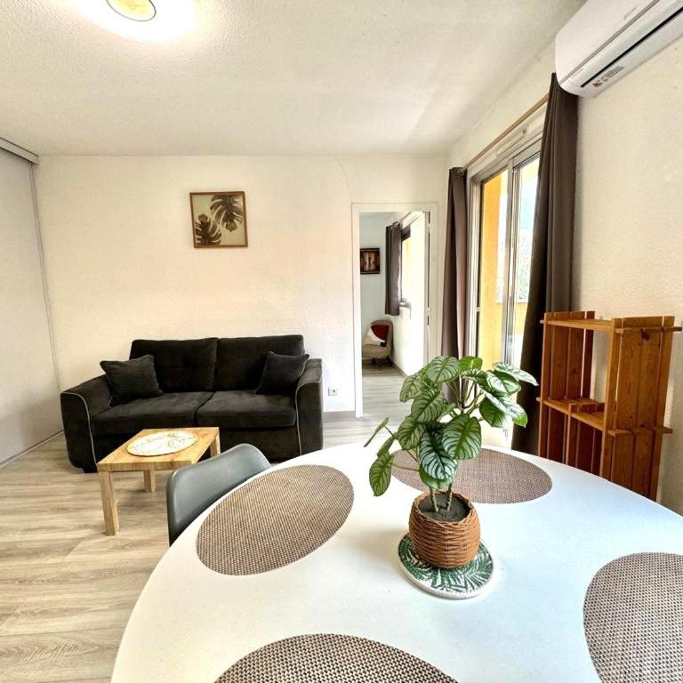 Méditerranée, 2 pièces très calme, clime, centre ville - Apartamento de 1 dormitorio - 19