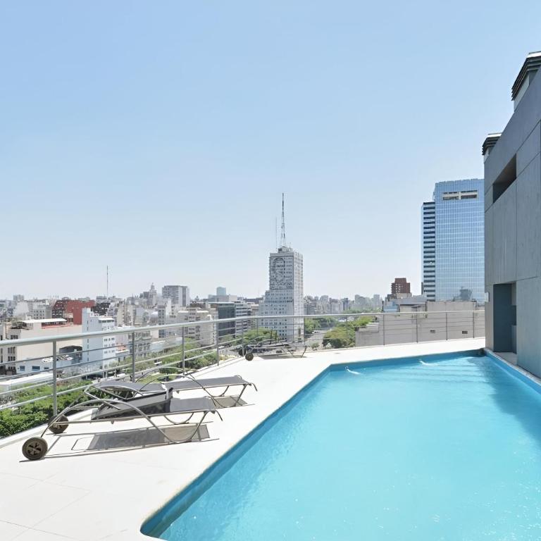 Apart 1013 con Piscina Gimnasio Laundry y Seguridad 24 hs - Apartamento de 1 dormitorio - 49