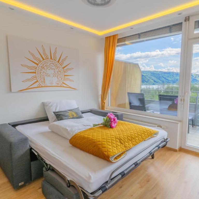 CT-GOLD Penthouse Bodensdorf Amatera privater Seezugang Hallenbad, Skiarena Gerlitzen - Apartment mit 1 Schlafzimmer - 17