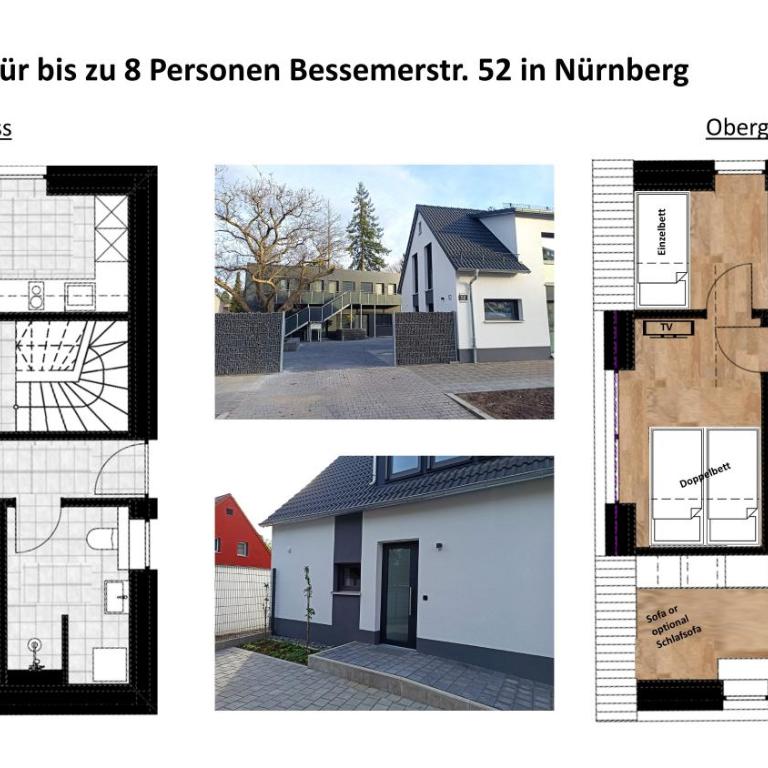 Xzllenz - 4 Schlafzimmer, Zentral, Parken, U-Bahn, 2 Bäder, 4 Smart-TV, optional Einzelbett - Haus mit 4 Schlafzimmern - 24