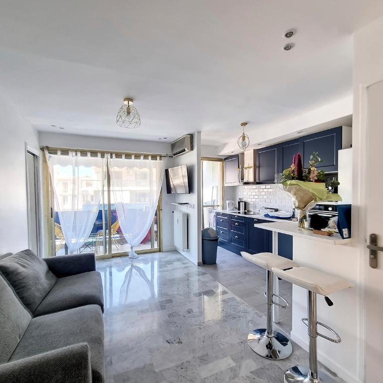 Juan-Les-Pins 150m des plages 6 couchages Parking - Appartement 2 Chambres - 3