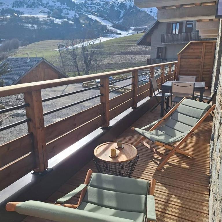 Appartement neuf avec terrasse plein sud - 6 personnes - Appartement avec Vue sur la Montagne - 3