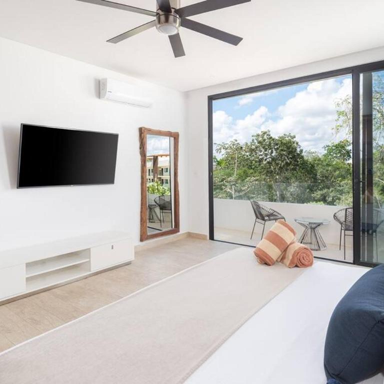 Magnifico PH Three Bedroom en Central Park Tulum By Sandy Powerful - Three-Bedroom Apartment - 19