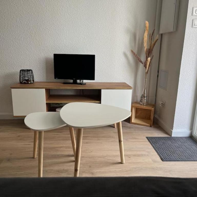 Superbe T2 climatisé avec terrasse & piscine avec accès direct à la mer - Appartement 1 Chambre - 4