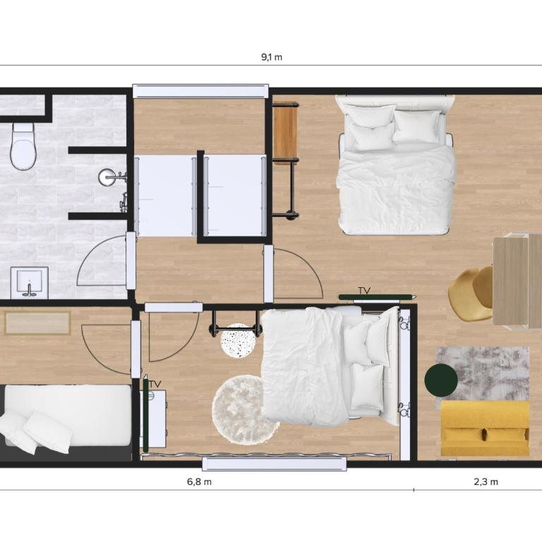 Xzllenz - 4 Schlafzimmer, Zentral, Parken, U-Bahn, 2 Bäder, 4 Smart-TV, optional Einzelbett - Haus mit 4 Schlafzimmern - 25