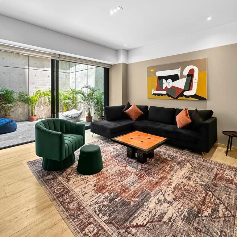 23-GH3 2 BR 2.5 Baths Private Patio Roma Norte - Appartement - 37