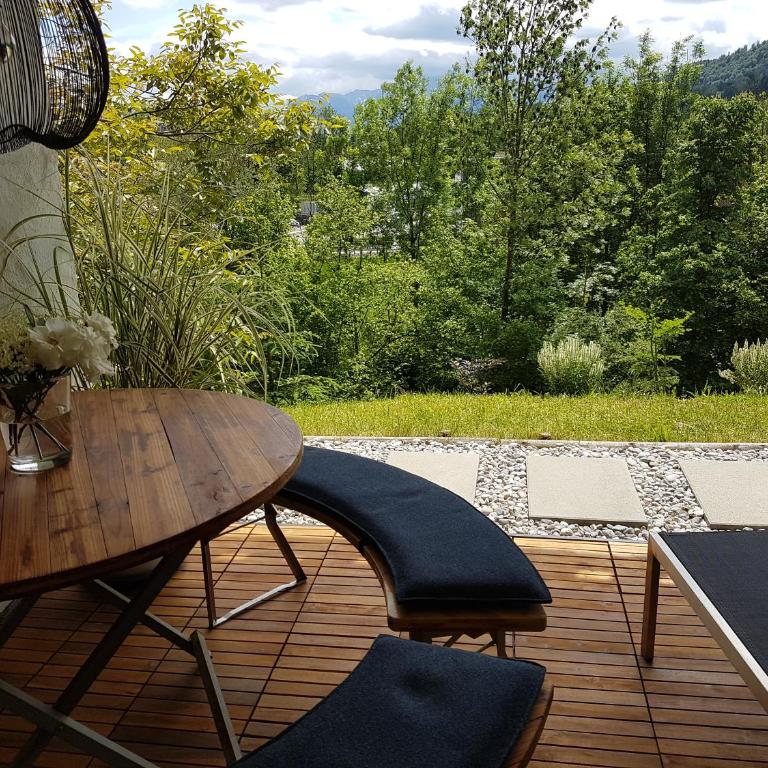 Exklusiver Souterrain - zentral, ruhig mit großer Terrasse, Bergblick und privaten Sauna zzgl - Apartment mit 1 Schlafzimmer - 19