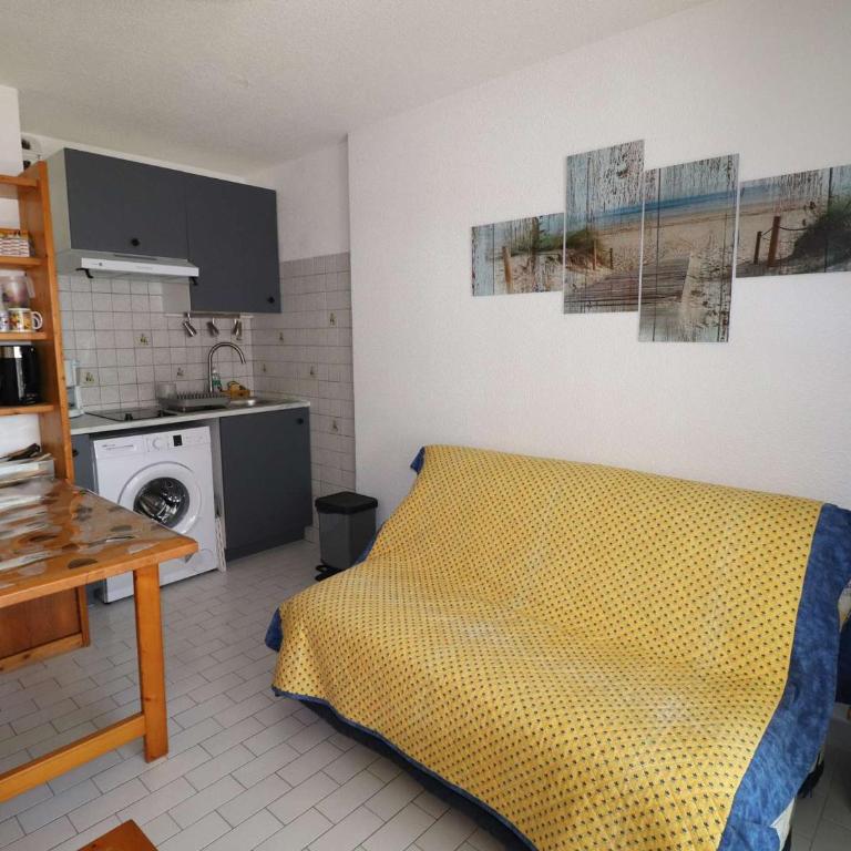 Studio cabine climatisé proche plage avec parking privé, piscines et jardins d'enfants - FR-1-307-258 - Monolocale - 6