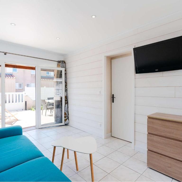 Pavillon climatisé avec piscine, terrasse, parking, et Wi-Fi à Gruissan - FR-1-409-265 - Villa - 7