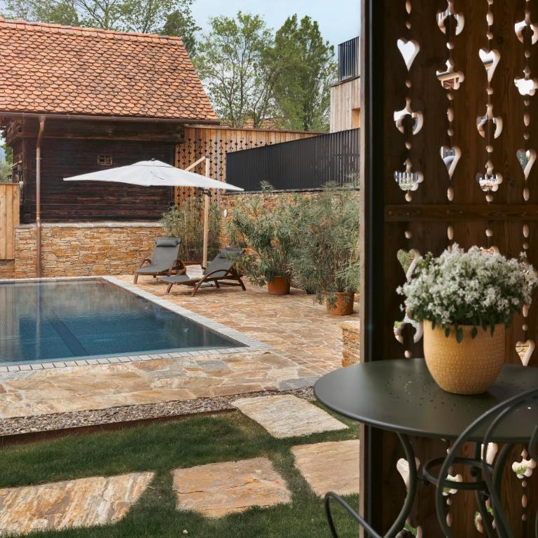 Am Wildbachberg - Luxus Ferienhäuser mit Infinitypool, Privatsauna und Weinkeller - Deluxe Villa - 19
