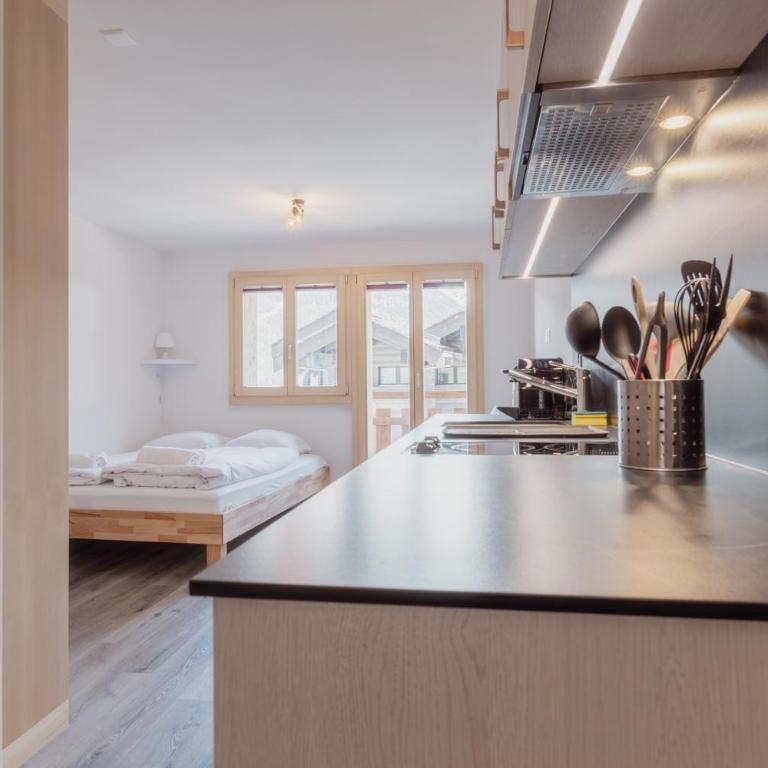 Chaleureux studio rénové à Grimentz - Apartment mit 1 Schlafzimmer - 11