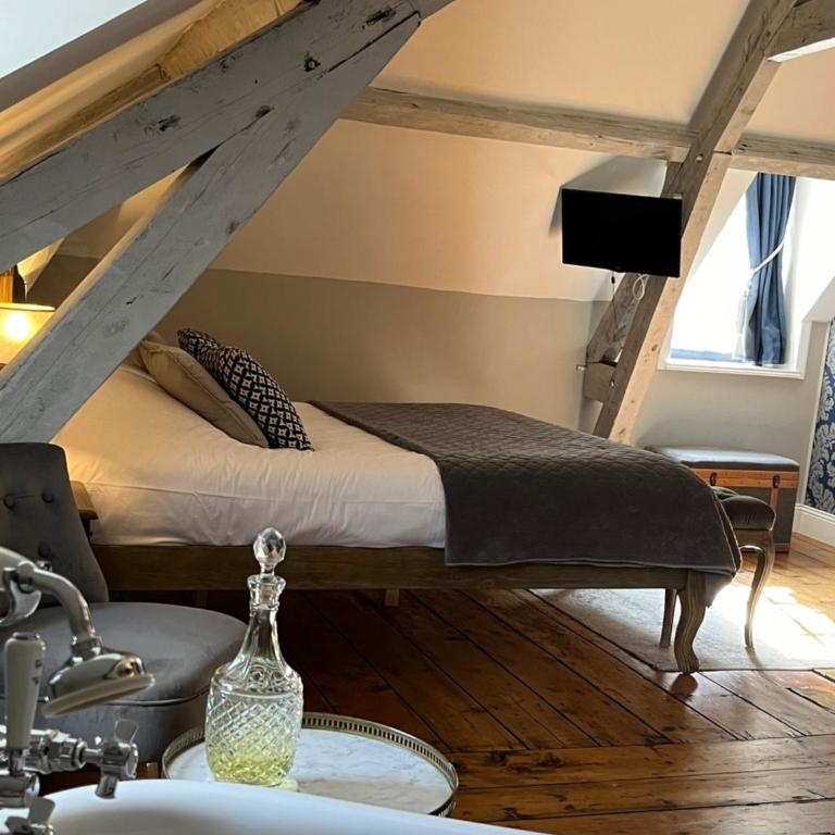 Chambres d'hôtes du château - Chambre Double Deluxe avec Baignoire - 1